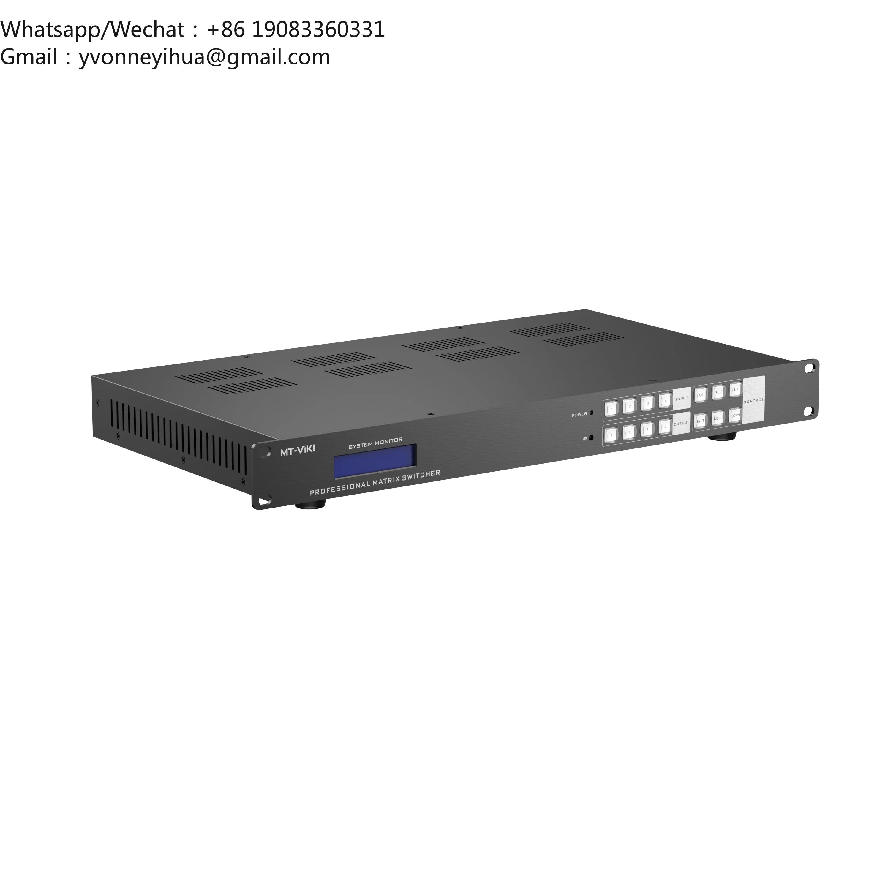 8K 60HZ HDMI Matrix Switcher 4x4 4 In 4 Out W/ 3.5mm Audio, Support Web/APP/IR/RS232