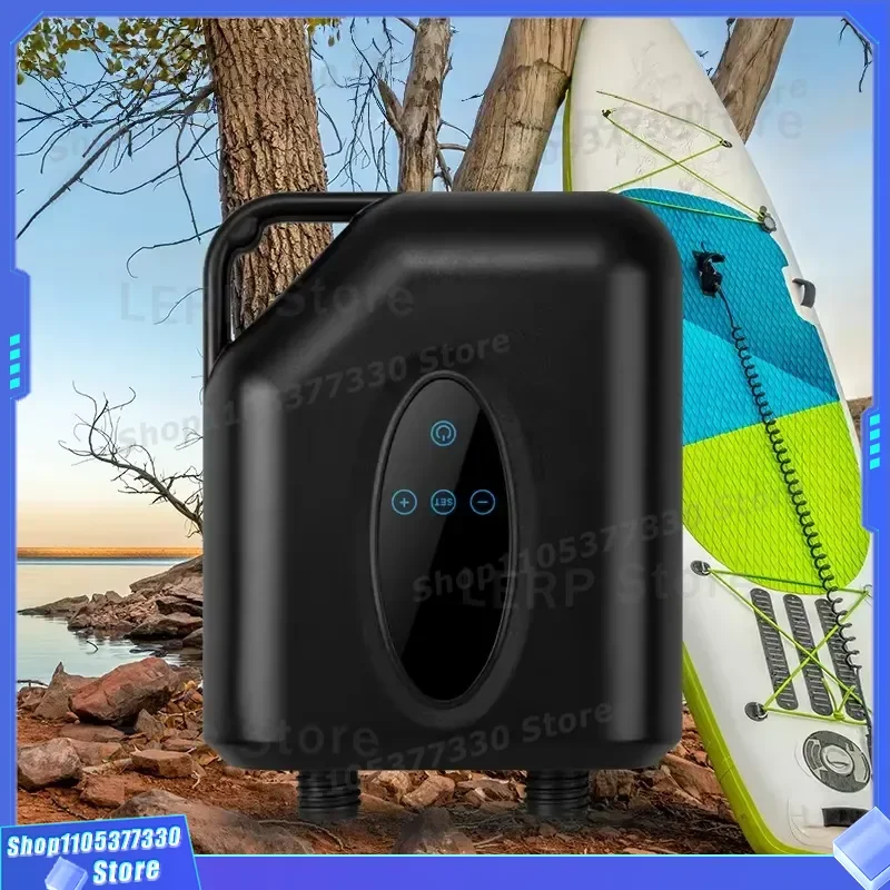 Portable Electric Air Pump for Surfboard Kayak Inflatable Boat 1-20PSI High Pressure Battery Powered Plastic Pump for Outdoor