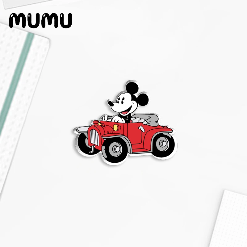 2024 New Classic Mickey Mouse Lapel Pin Funny Acrylic Brooches Handmade Epoxy Jewelry Shirt Bag Badge