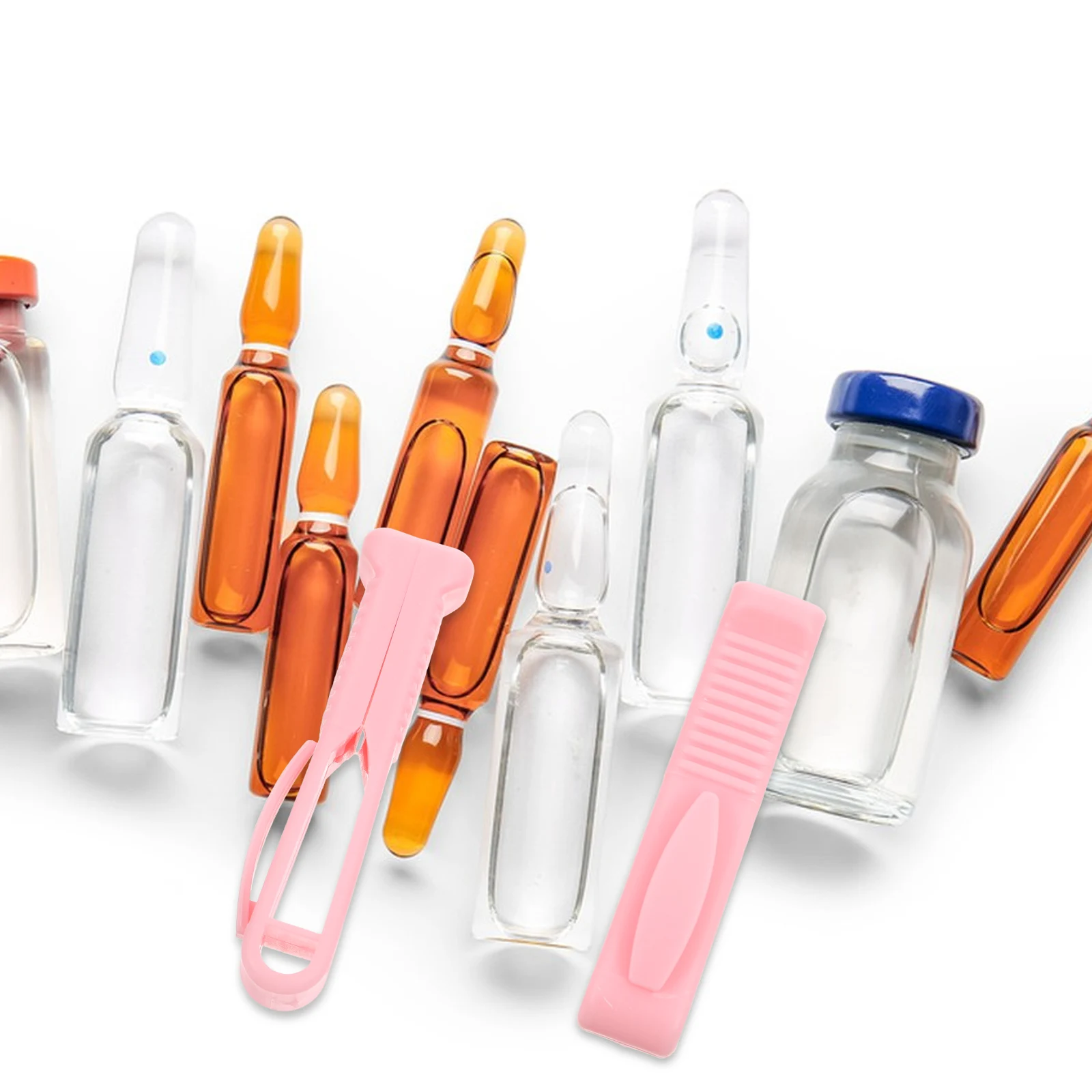 

2 Pcs Ampoule Opener Vial Decapper Plastic Medical Glass Tool Bottle Gripper Easy Use Safe Efficient