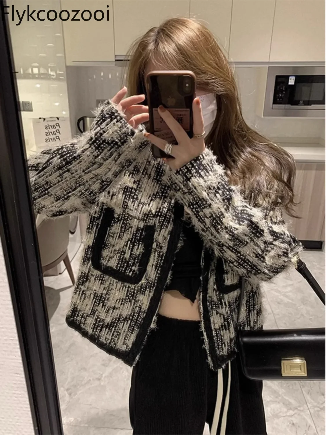 Fashion Design Sense Niche Braid Elegant Short Coat Female Spring and Autumn Small American Vintage High-grade Jacket