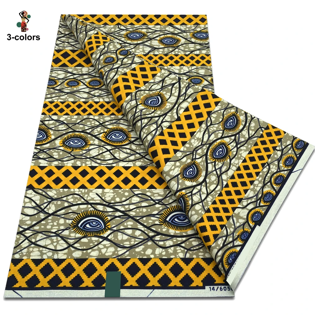 100% Cotton Dutch Hollandais 2026 Print Fabric High Quality Veritable Real Wax Guaranteed African Wax Tissu Dutch Pagne 6 Yards view 2