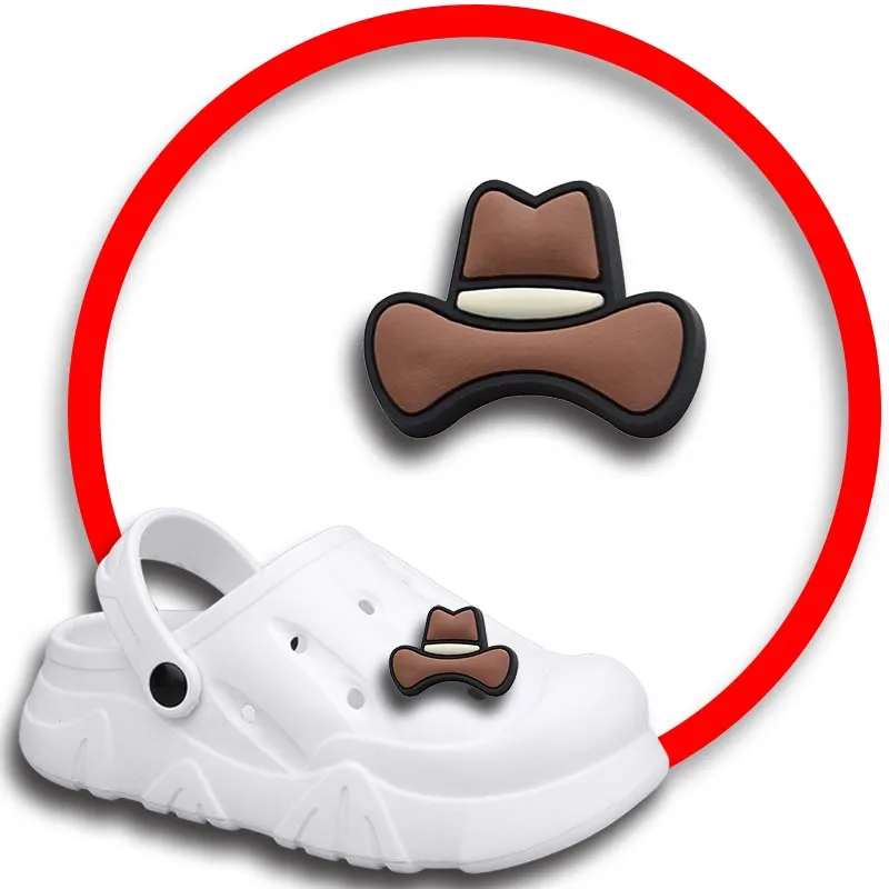 1 Stuks Pinnen Voor Crocs Bedels Schoenen Accessoires Cowboy Decoratie Jeans Vrouwen Sandalen Gesp Kids Gunsten Mannen Badges Jongen Meisje Cadeau