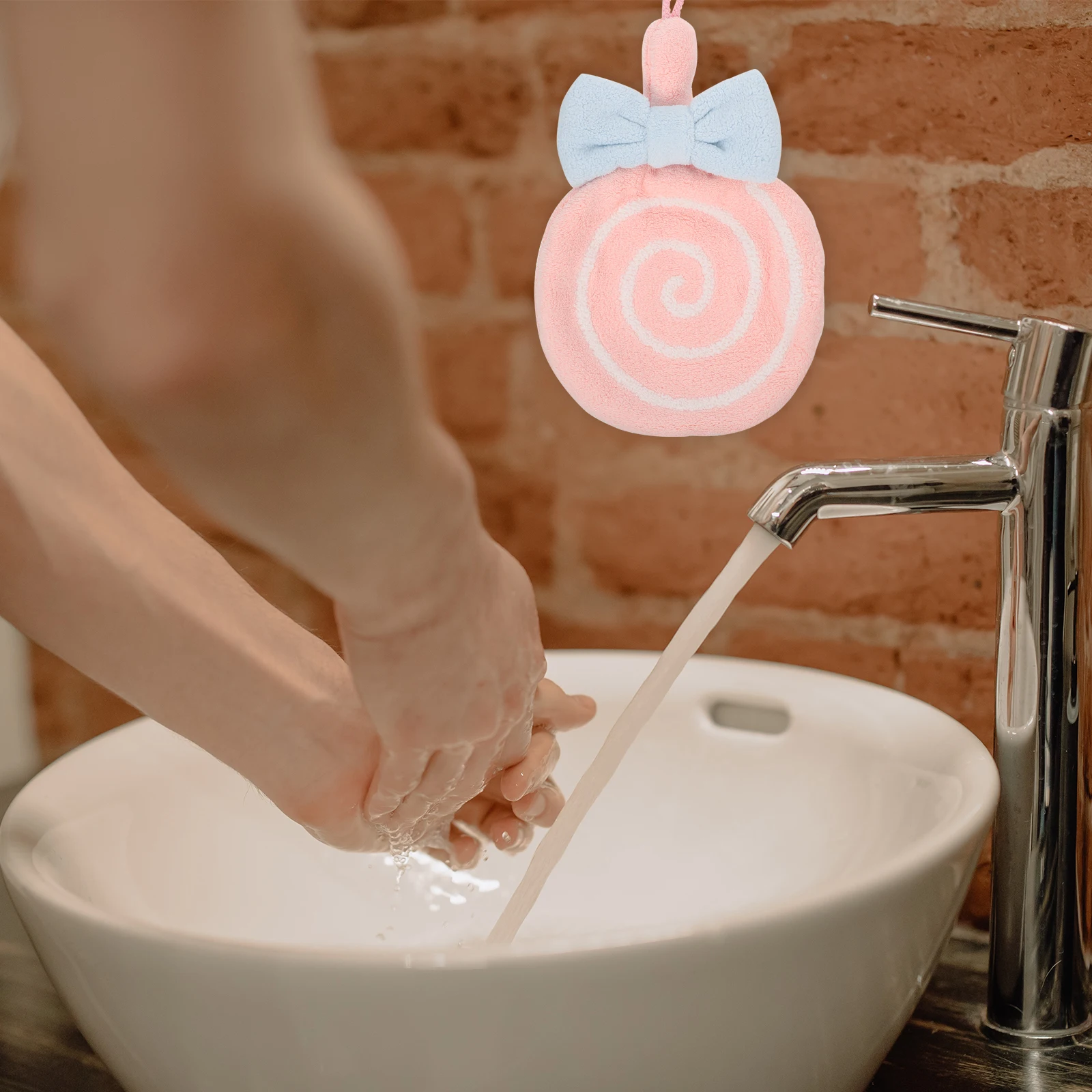 

Cartoon Hand Towel Water Absorbing Quick Drying Hanging Towel For Bathroom Kitchen Reusable Soft Drying Washcloth With Loop