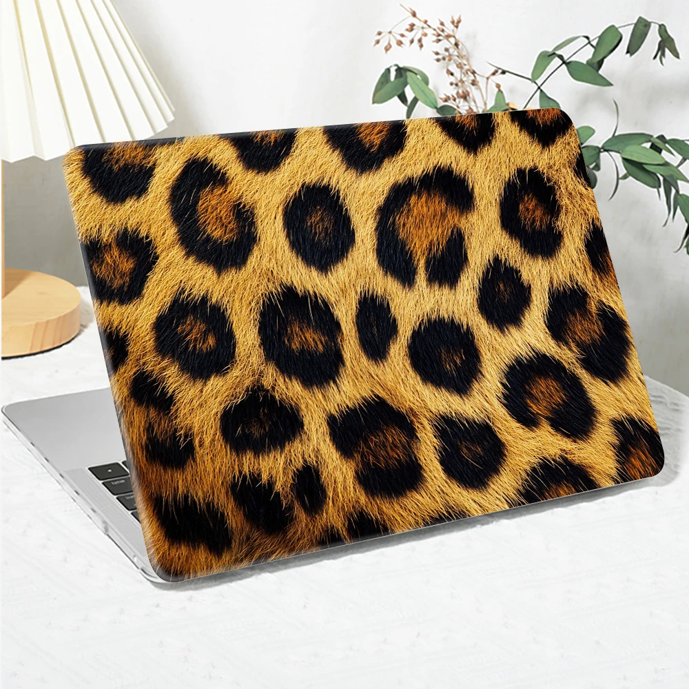 Leopard skin Pattern Shell for MacBook Air 13 M3 2024 Case A3113 13.6 Cover for MacBook Pro 13 14 15.3 M4 2025 print Laptop Case