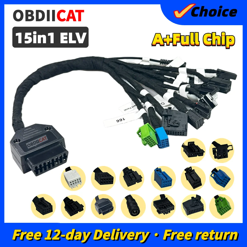 

15in1 ELV Cable EZS Cluster Platform Test Cable for B-e-nz 15 in 1 Cable VVDI tablet for M--B Locks Platform Tool