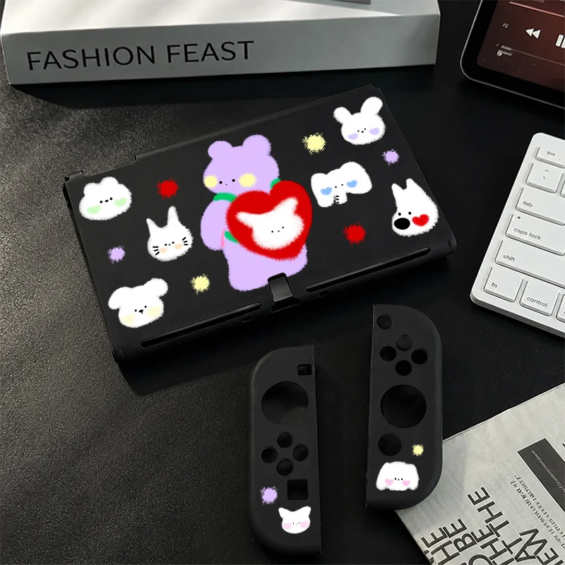 Split-type protective case Detachable Joy-Con Sweat Slip-Resistant Controller Case for Nintendo Switch OLED Dockable Cover