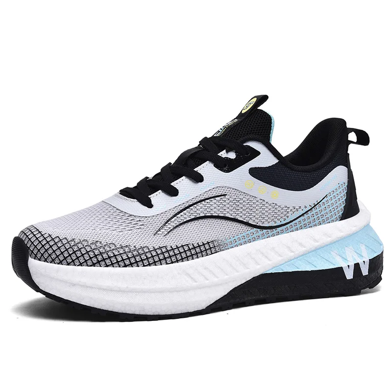 

Мужские кроссовки на толстой подошве, легкая сетчатая противоскользящая износостойкая повседневная обувь, мужская удобная спортивная обувь на шнуровке