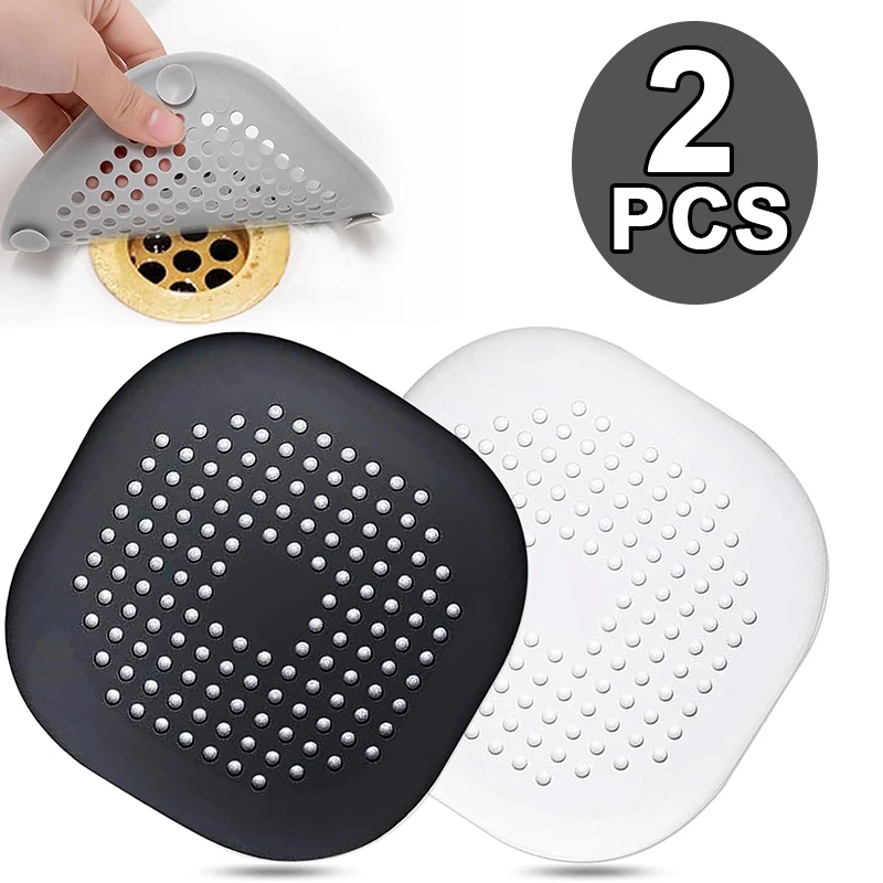 

1PC Drain Hair Catcher Sink Strainer Drain Cover Shower Hair Catcher Silicone Hair Filter Kitchen Bathroom Home Accessories