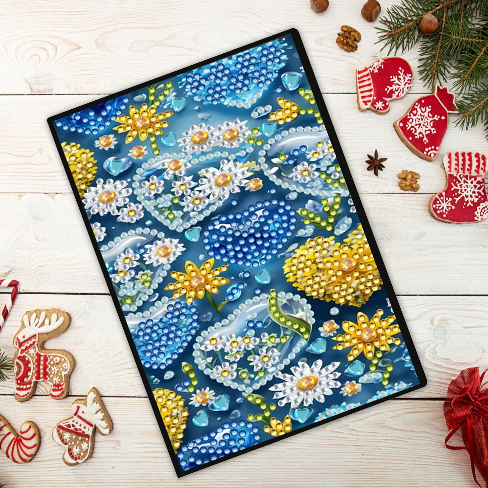 

5D DIY Diamond Painting Notebook Set Diamond Art Sets Diamond Art Painting Notebook Kit Single-Sided Drill Holiday Birthday Gift