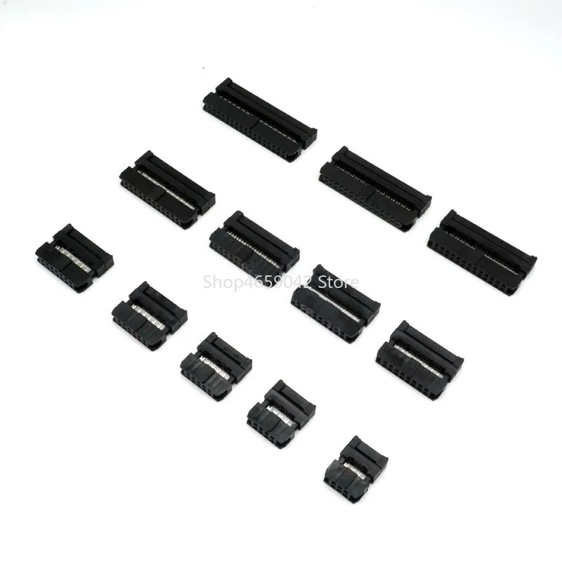 10set Dual Row Pitch 2.0 IDC Socket Connector FC Female Header Cable Socket 2.0mm FC-6P/8/10/14/16/20/26/30/34/40P