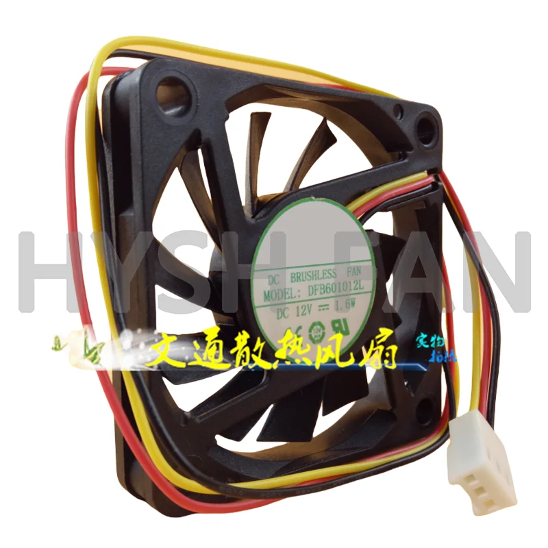 Ventilador de refrigeración DFB601012L DC12V 1,6 W DFS601012L 6 Cm 60x60x10MM