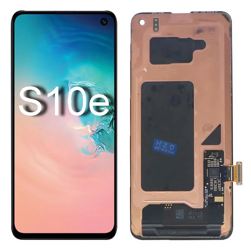 100% AMOLED S10e LCD Screen For Samsung Galaxy S10E G9700 G970F G970U G970W Display Touch Screen Digitizer With Defects