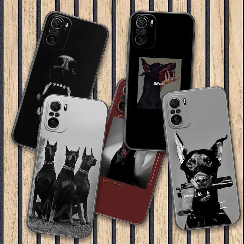 Dachshund Doberman Black Dog Poco X3 NFC Case For Xiaomi POCO F3 F4 F5 Pro X3 X4 Pro GT X5 M3 M4 M5 M5s C40 C51 C55 Phone Covers