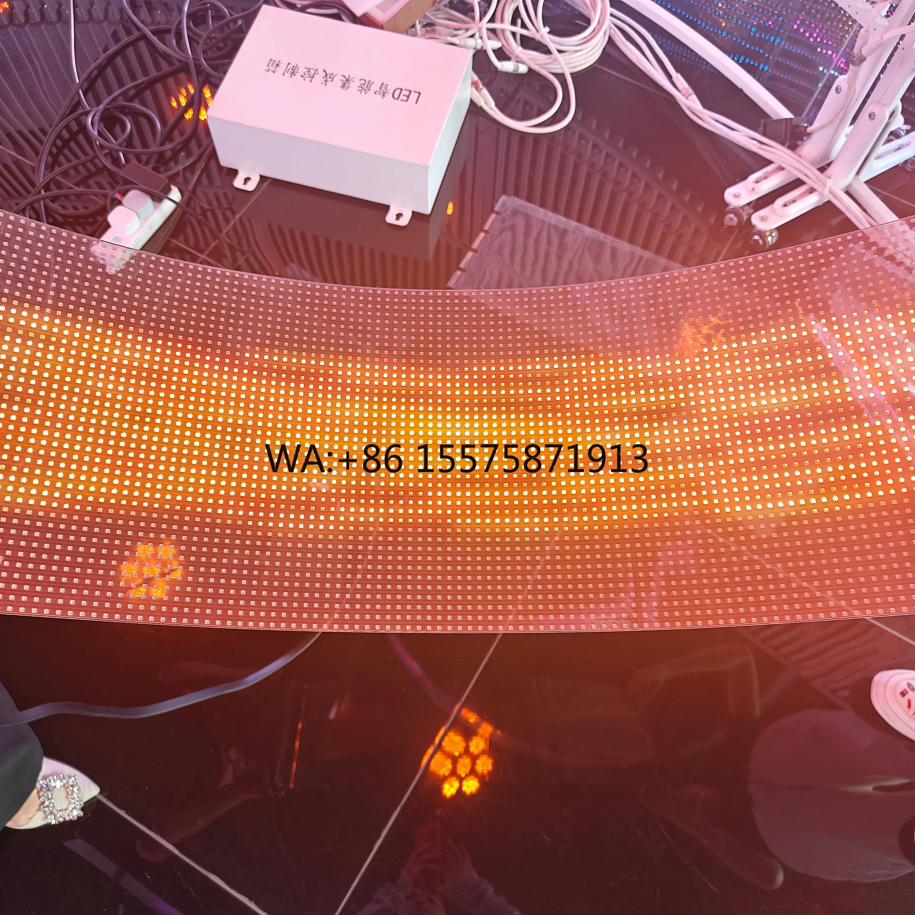 Customizable China Factory Custom High Quality Crystal Film Display Hot Sell High Brightness Thin Flexible Led Film