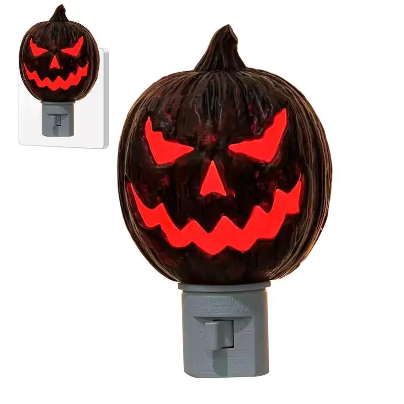 

Pumpkin Night Light Scary Nursery Nightlight For Kids Bright Night Lights Plug Into Wall Bedside Lamp Nursery Nightlight Dorm