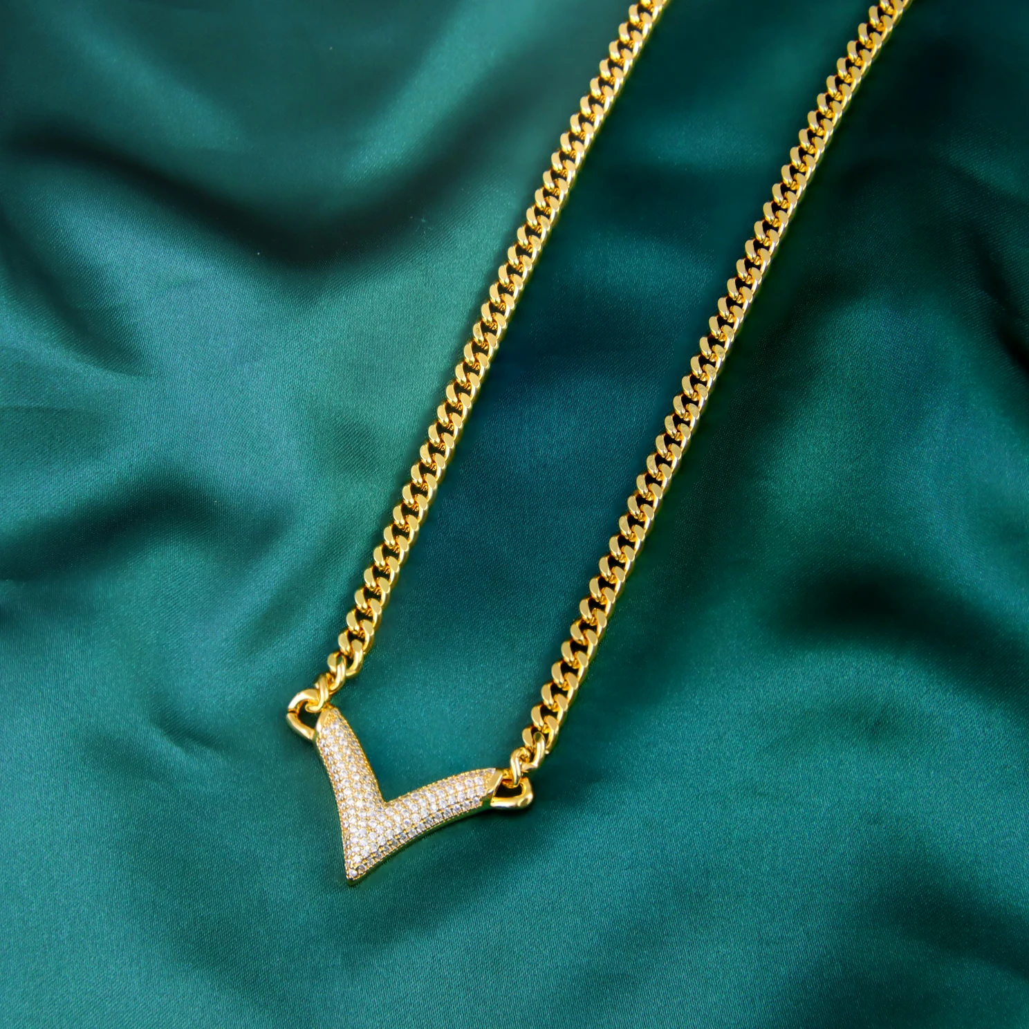 Luxus Dubai Vergoldet Halskette Set 21k Gold Farbe Italienische Volle 5A Zirkon Choker Anhänger Saudi Frauen Chic Hochzeit schmuck – Detail 8