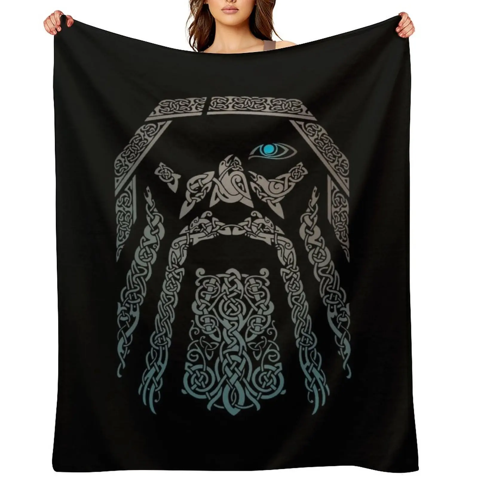 

ODIN Throw Blanket Flannel Fabric Luxury Throw Sofas Winter beds Blankets