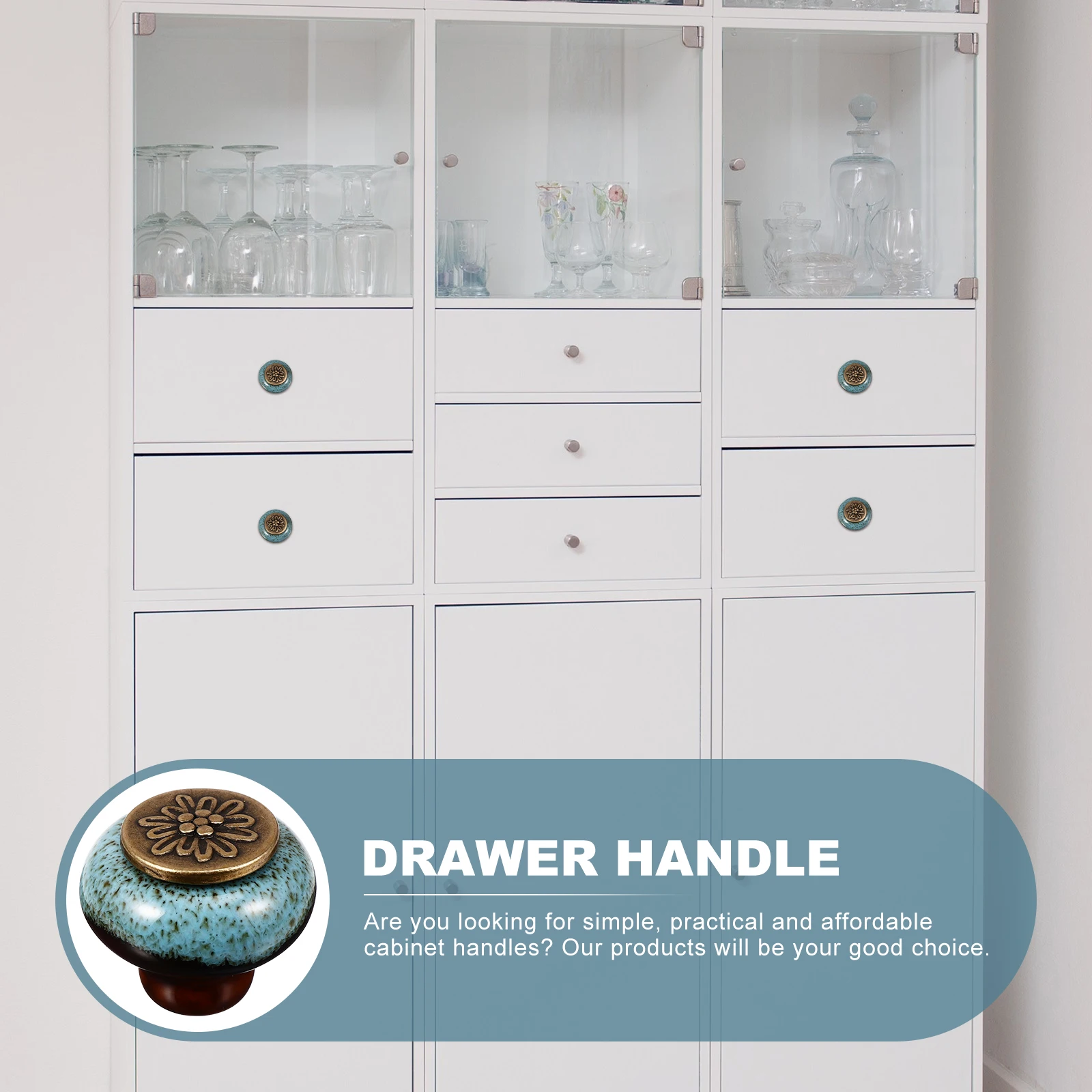 

4Pcs Simple Round Single Hole Cabinet Handles Retro Style Drawer Pulls Wardrobe Furniture Door Accessories Single Hole Handle