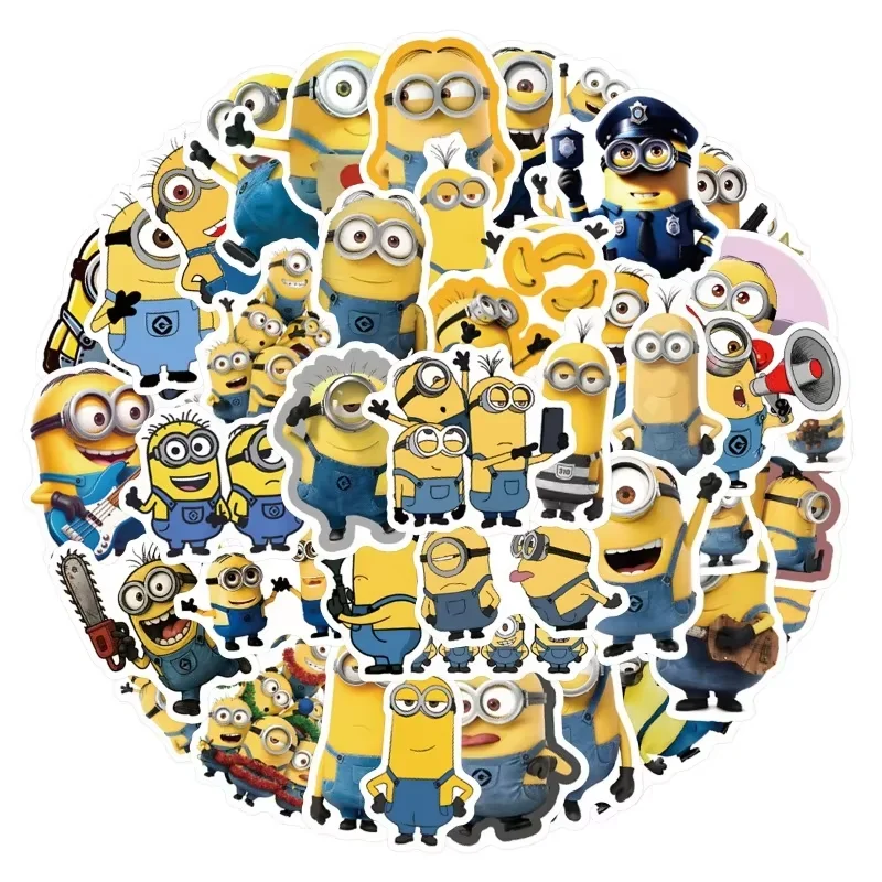 Autocollants de Graffiti Minionsed, Autocollants Décoratifs Imperméables pour Ordinateur Portable, Skateboard, Décoration, Cadeau