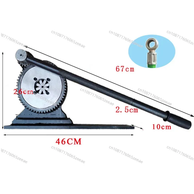 Manual Hose Crimper Mechanical Gear Hose Crimping Machine Sprayer Tube Air Conditioner Repair Pressing Crimping Tool 8MM-32MM