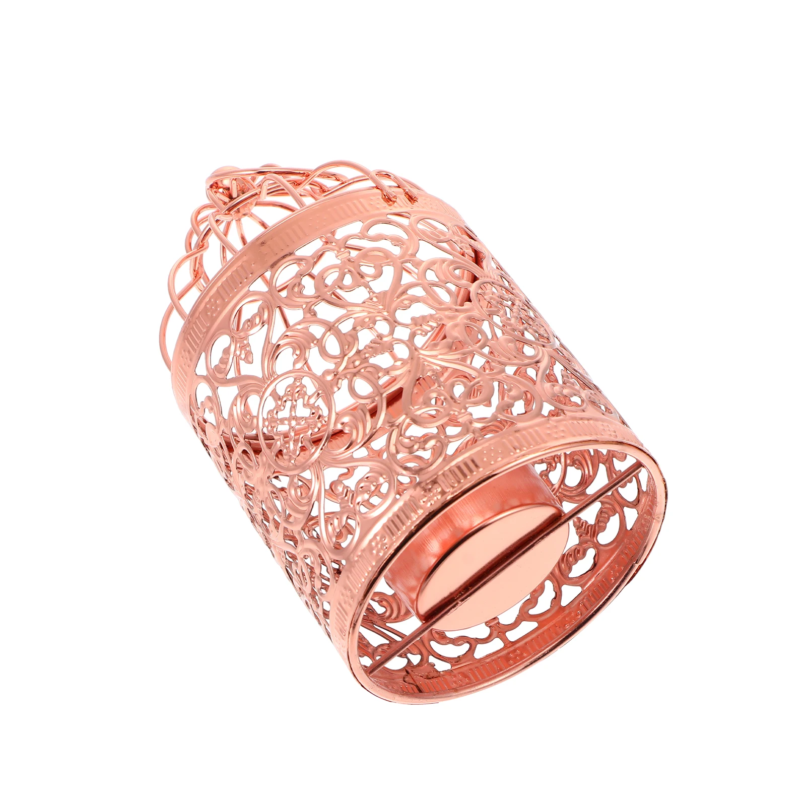 

1pc Birdcage Candleholder Gold Plated Creative Cage Candlestick Metal Sturdy Home Decoration Living Room Bar Use