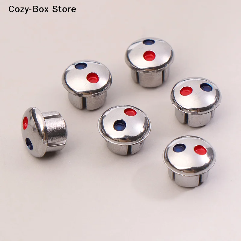 [ZY]10Pcs Kitchen Mixer Tap Indicate For Faucet Handles Faucet Handle Hot Cold Water Sign Red Blue Label Decoration Cover[ZY]