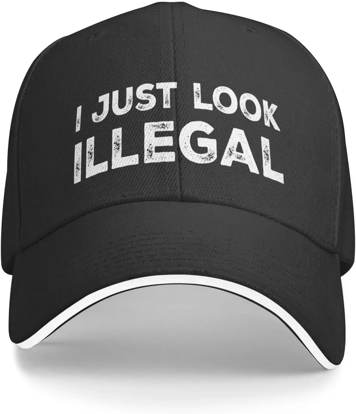 I Just Look Illegal Hat for Men Baseball Cap Trendy Cap