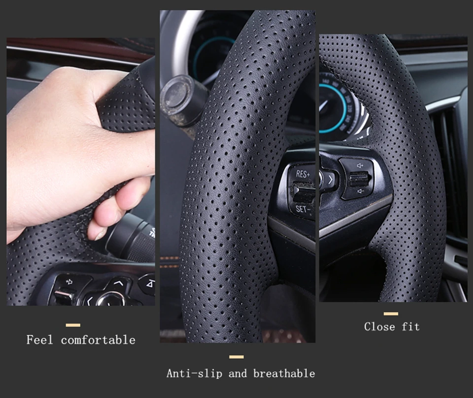 Customize Microfiber Leather DIY Car Steering Wheel Cover For Kia K2 Kia Rio 2011 2012 2013 Car Accessories Car Interior