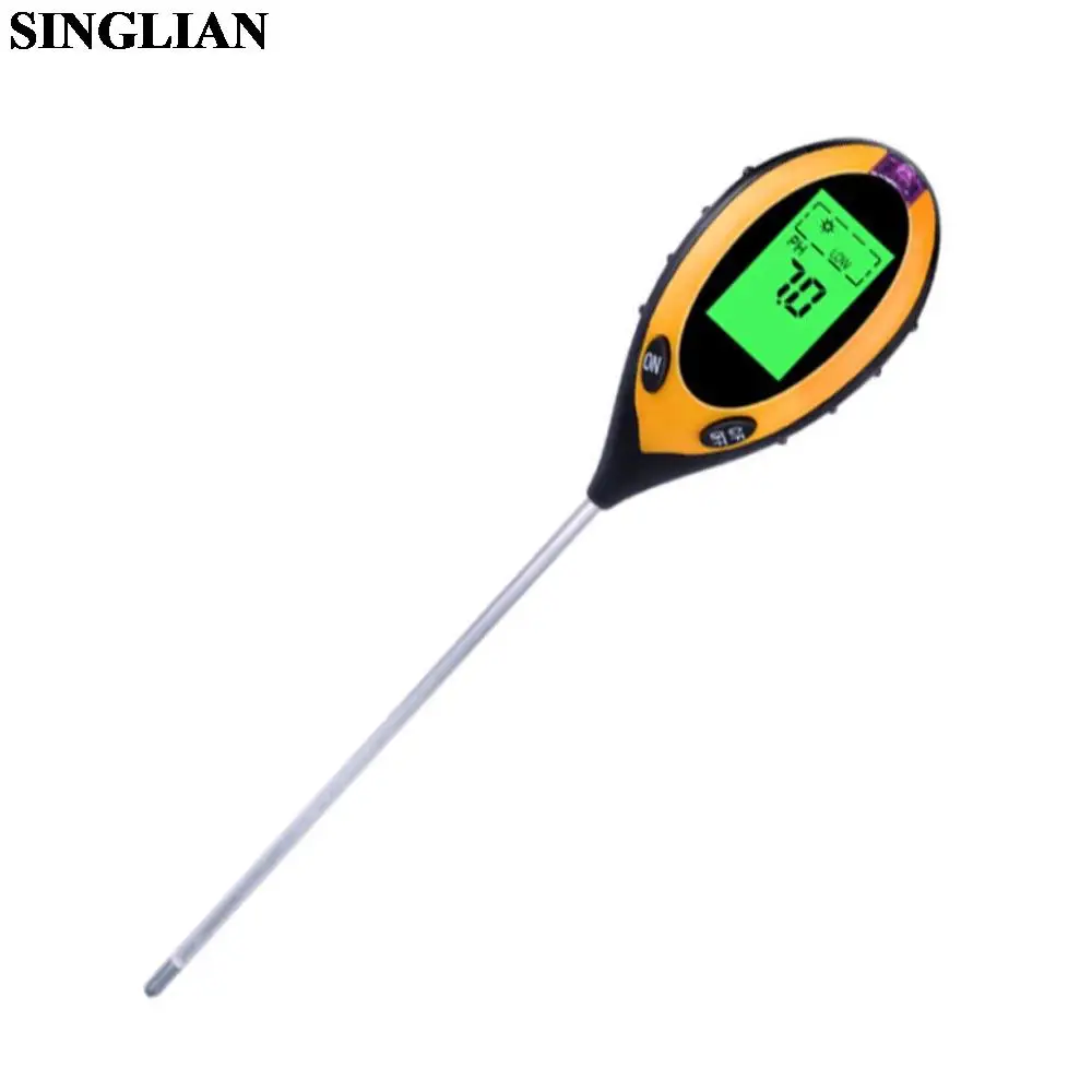 4 In 1 Soil Detector Soil Illumination Temperature Moisture PH Soil Tester Soil Hygrometer