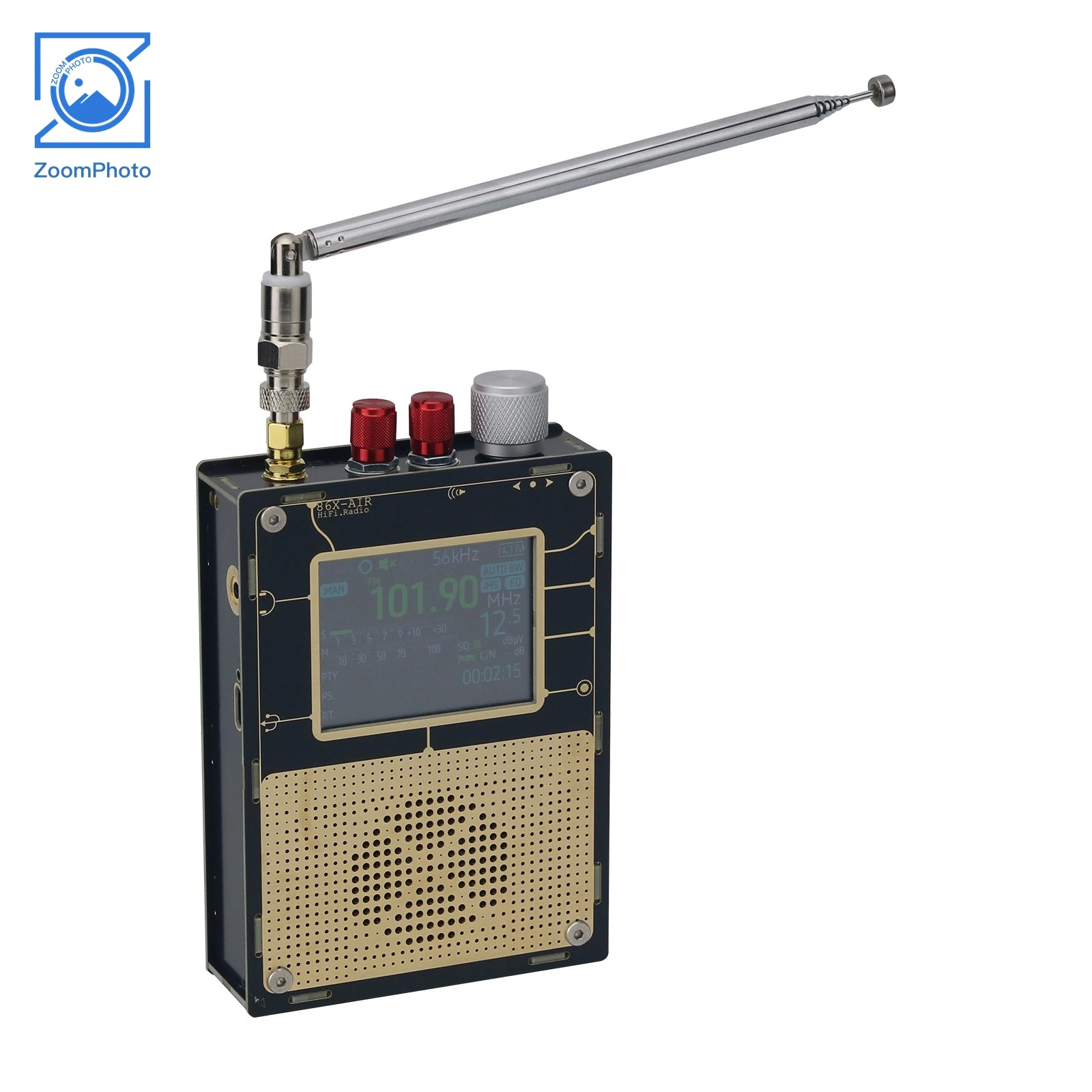 HamGeek TEF6686 Full Band Aviation Band Radio Receiver Built-in RTC Support LM/WM/AM/DXFM/AIR