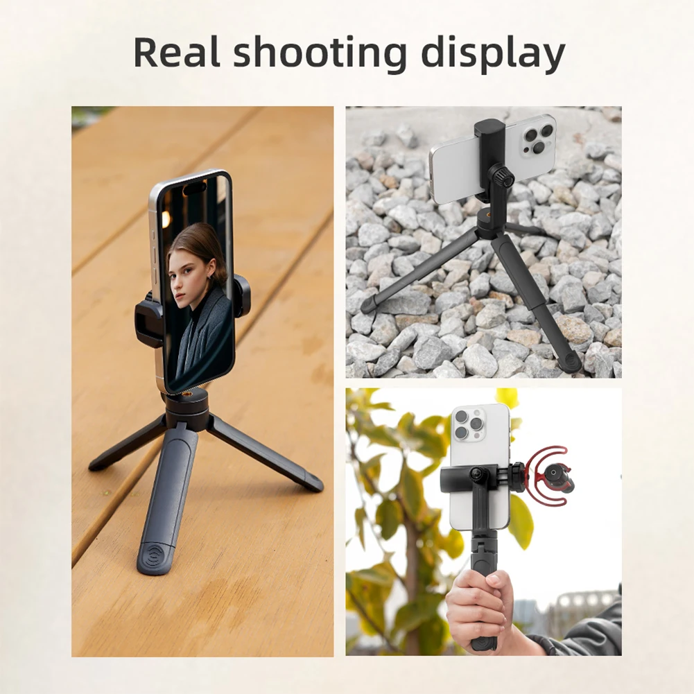 Desktop Tripod Holder Bracket with Cold Shoe Handheld Phone Holder Phone Clip Holder Phone Mount Securing Clip Mobile Holder