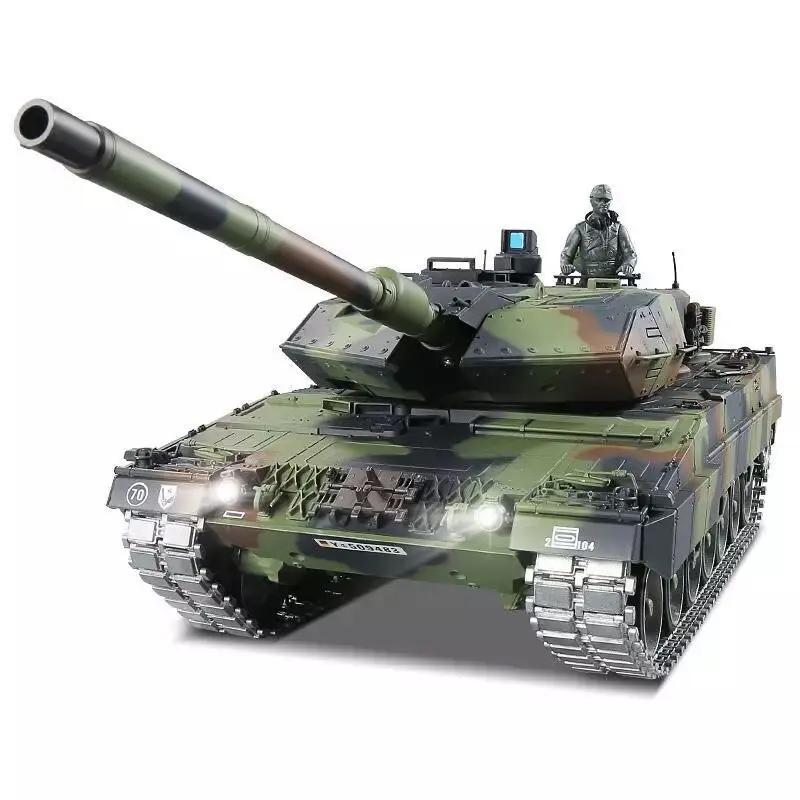 NEW Henglong 3889-1 Tank 1:16 German Leopard 2 A6 Heavy Remote Control Tank Smoke Toy Th17602 Rc Model Large Combat Vehicle