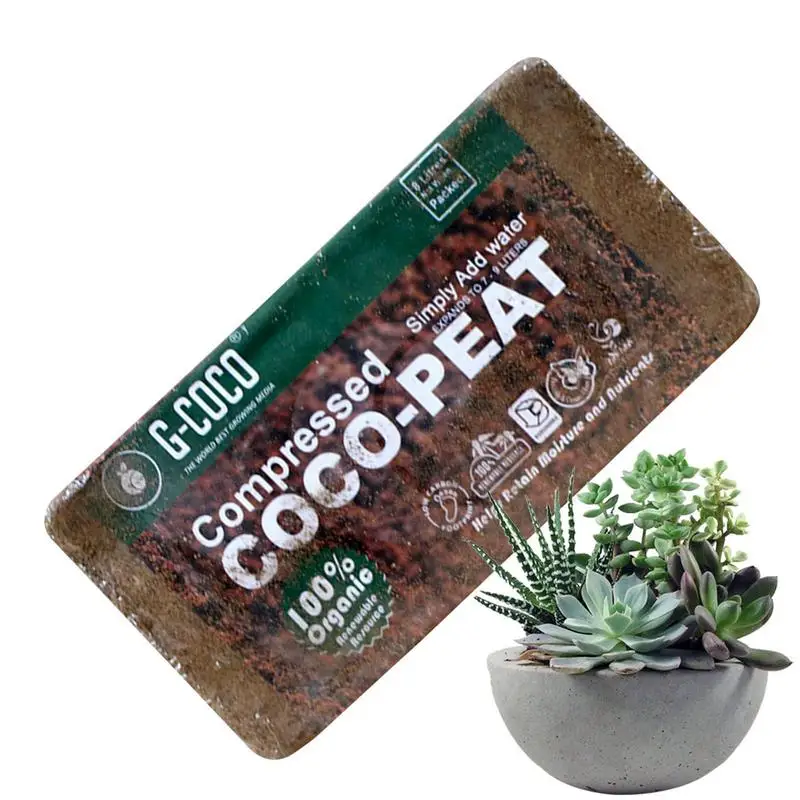 

Coco Coir Brick Organic Coco Coir Chips With Low EC And PH Balance Coconut Fiber Substrate Coconut Coir Bricks Coconut Fiber