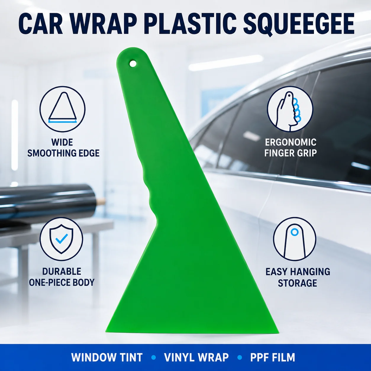 Plastic Squeegee Scraper Bubble Remover Car Wrap Tool Vinyl Wrap Tool PPF Tool Window Tint Tool Car Film Tool Sticker Applicator