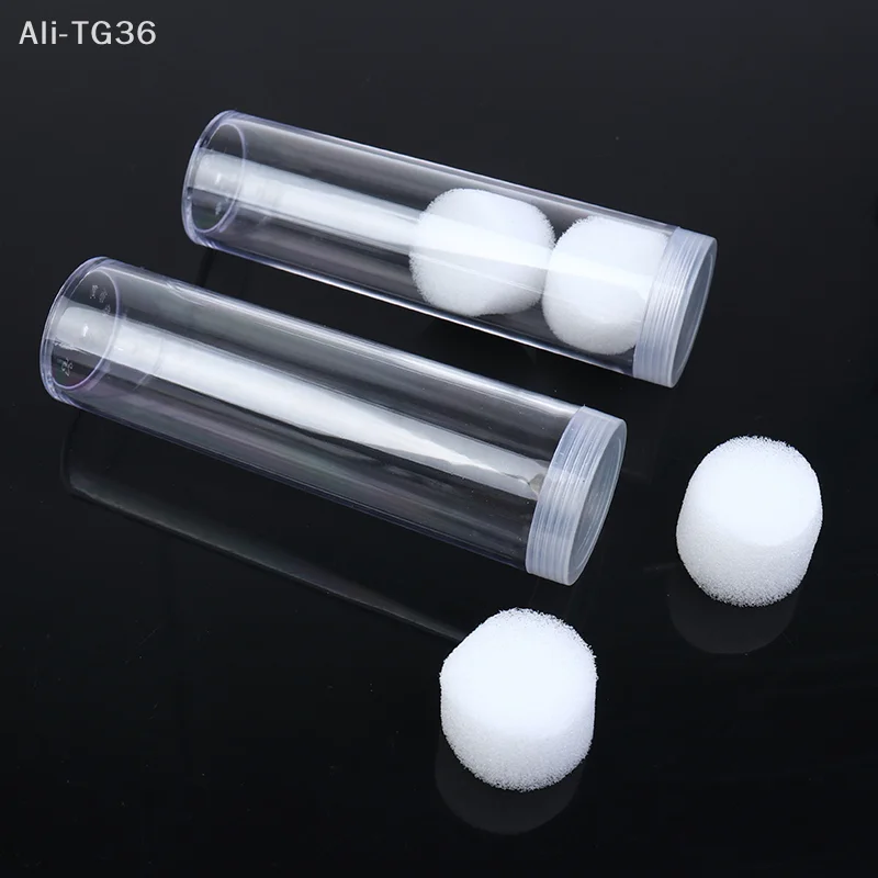 2 tubos redondos de plástico transparente de 25 mm para monedas de un cuarto de dólar, con tornillo, para el hogar xkdae