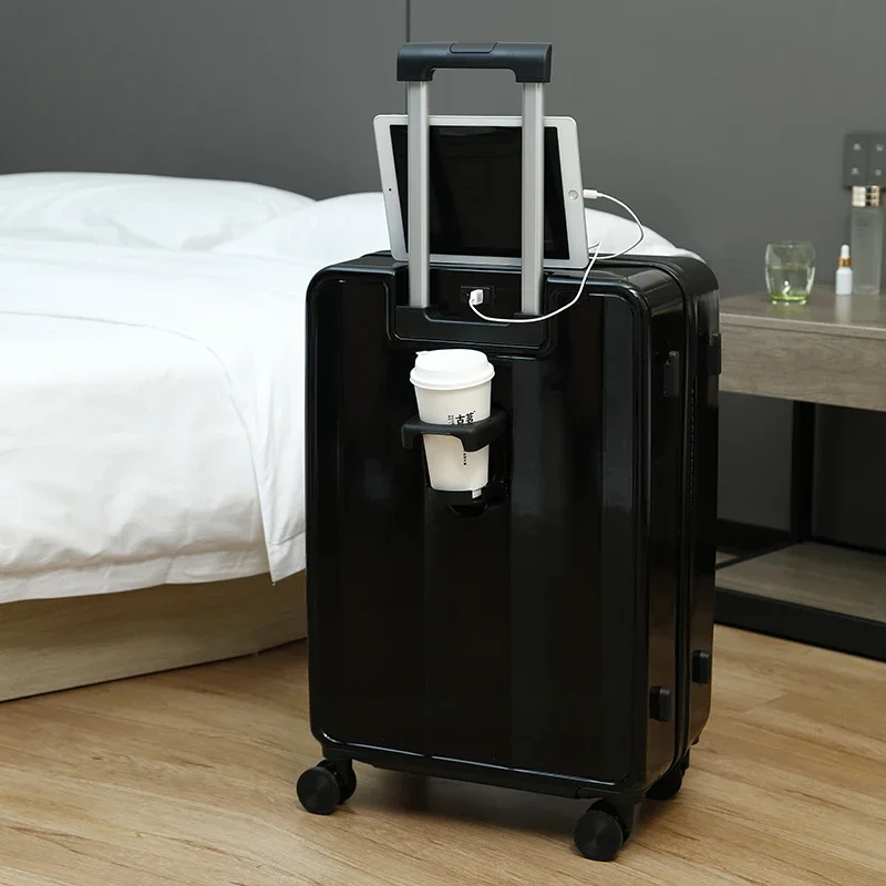 Bagage Set Trolley Bagagetas Vrouw Multifunctionele Usb Koffers Op Universele Wielen Student Wachtwoord Groot Formaat Bagage