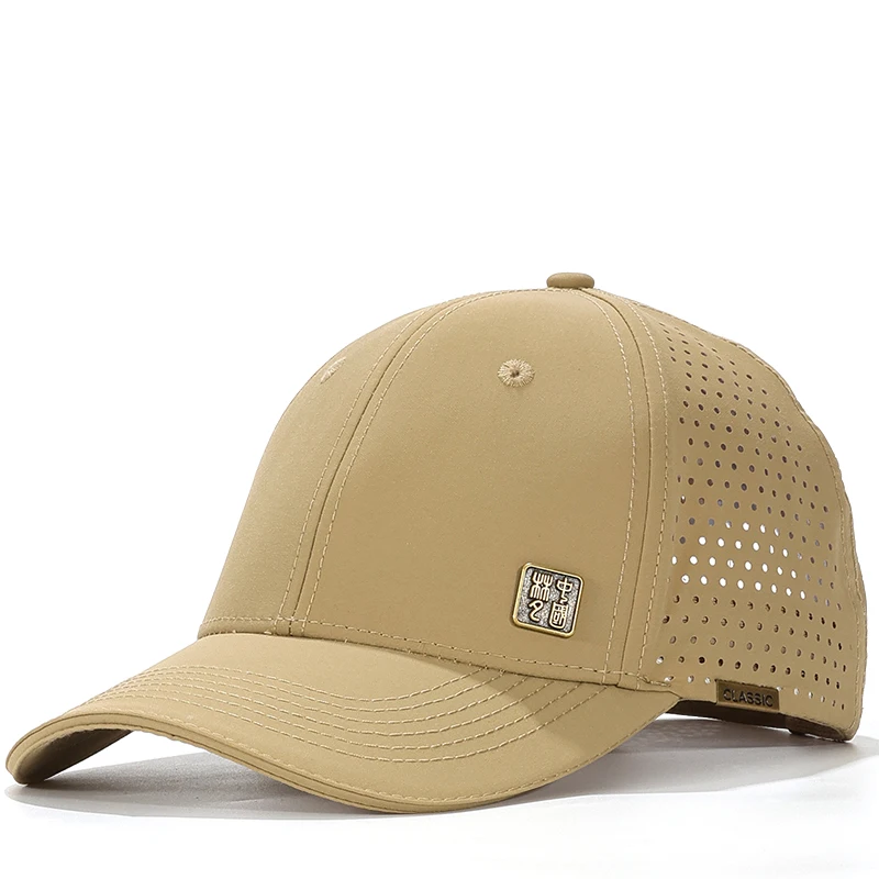 Gorra de béisbol de estilo chino para hombre y mujer, gorro de malla transpirable con cabeza grande, Ideal para deportes, correr y Golf