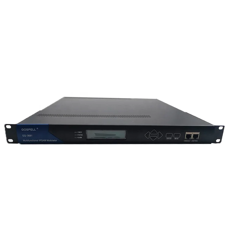 Digital Headend CATV RF Equipments IP QAM Modulator 96 Frequency 24 QAM Modulation Channels 16 Channels RJ-45/SFP