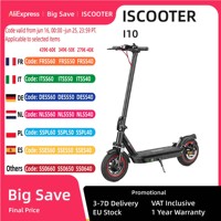iScooter i10 10 inch Electric Scooter 650W Powerful E-Scooters For Adult 40KM/H 15Ah Electric Kick Scooter Dual Shock Absorption