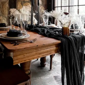 8 best sales Cheesecloth table runner - №8