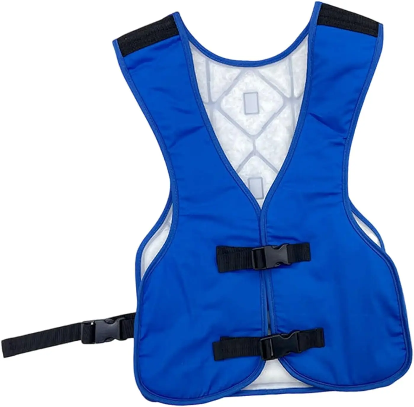 PCM Cooling Vest with Front Buckle, Breathable Fiber Body, Adjustable Hot Weather Wear for Hiking Yard Work