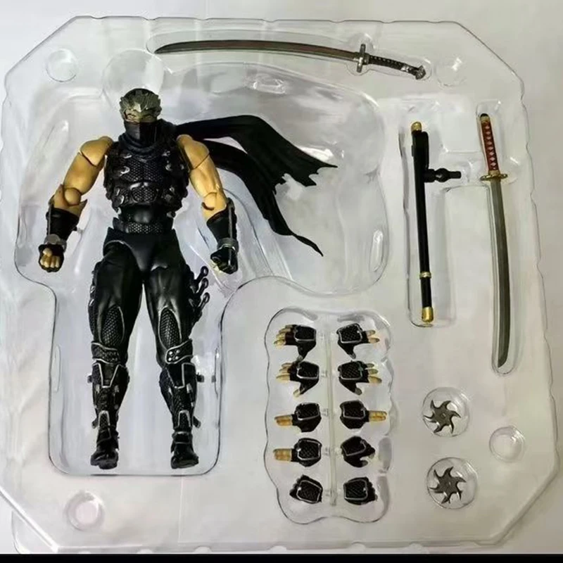 Revoltech Ninja Gaiden RYU HAYABUSA Ninja Gaiden Action Figure Kaiyodo Amazing Yamaguchi Razor's Edge Figurine PVC نموذج اللعب #3