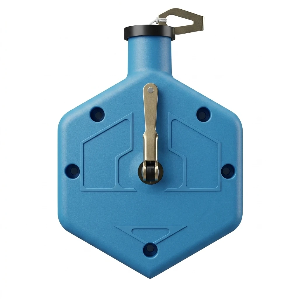 Hand Crank Chalk Lines Cartridge Hexagonal Anti Roll Plastic Case for Standard Manual Lines Markers Construction Layout Road