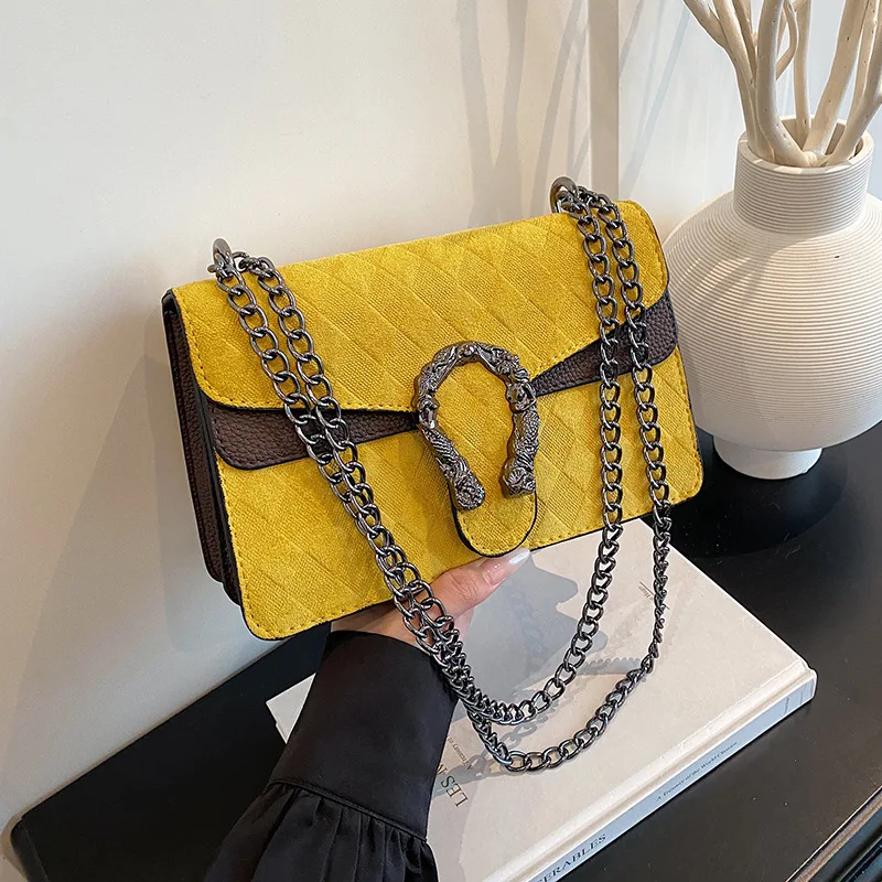 

2025 Quilted Square Bag, Chain Strap Shoulder Purse for Women, Minimalist Crossbody Tote, Versatile Day to Night Bag, Textured