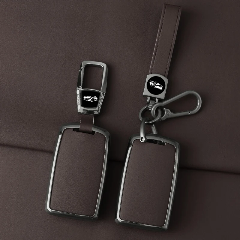 Zinc alloy Leather Car Key Case For Mazda 3 Alexa CX30 CX-30 CX3 CX-3 CX5 CX-5 CX8 CX-8 CX9 CX-9 Key Chain Accessories