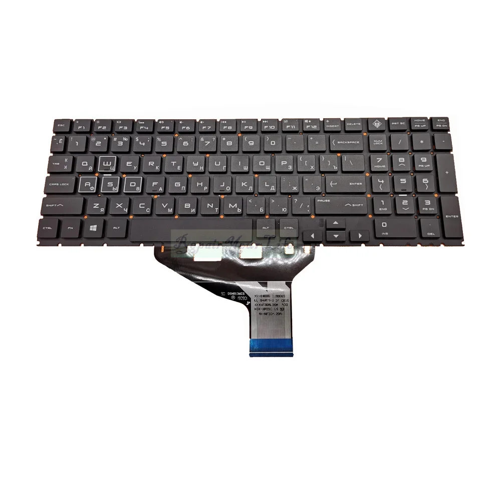 US RU Russian RGB Backlit Keyboard For HP OMEN 15-DC TPN-Q211 15T-DC000 15-DC0010 DC0020 English Colorful Backlight Keyboard