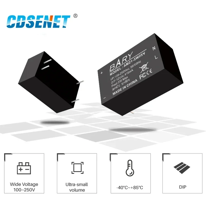 2 шт. AC-DC импульсный источник питания 100 В 250 В до 5/12/24 В AM21 CDSENET 5/12/24/36 Вт 1000 мА понижающий модуль напряжения изоляция