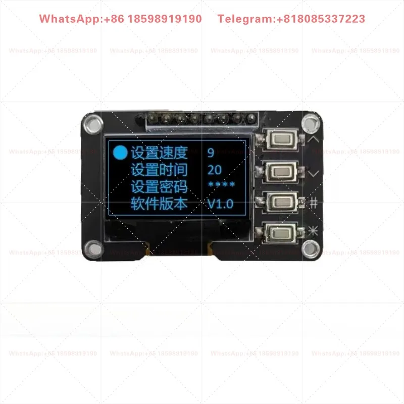 0.96 Inch OLED Display Module SSD1306 12864 IIC Interface With 4 Button Matrix Keyboard MCU Electronic