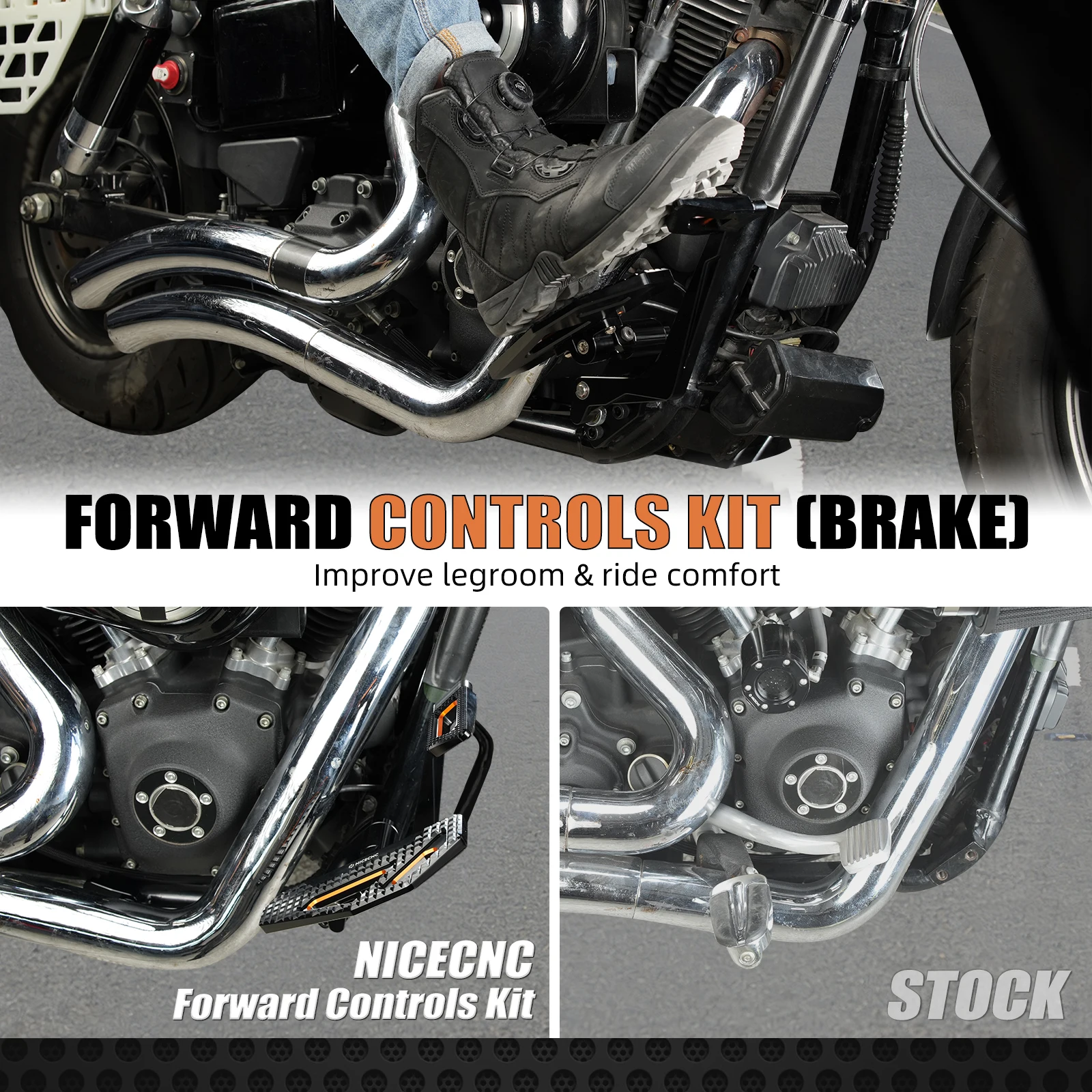 2000-2017 For Harley Dyna Street Bob BFat Bob Low Rider Wide Glide Super Glide Forward Controls Kit Footpeg Brake Shift Lever